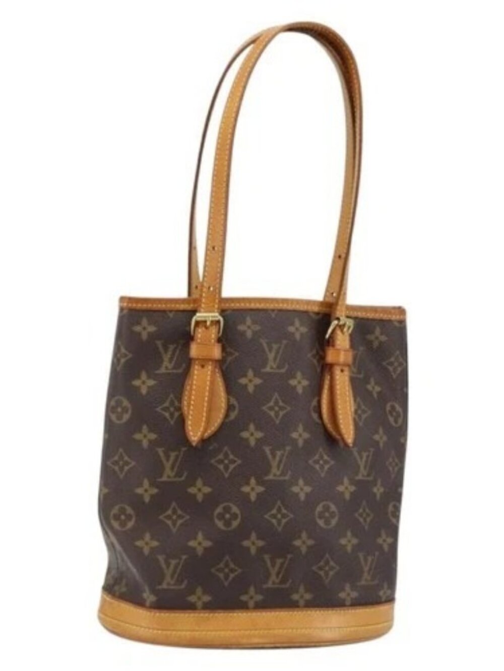 LOUIS VUITTON Monogram Bucket PM Shoulder Bag M42238 LV Auth 173751 - Picture 1 of 16
